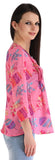 ZAIRE Casual 3/4 Sleeve Printed Women's Top