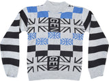 Addyvero Geometric Print Round Neck Casual Boy's Sweater