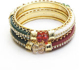 Glamour Gold Alloy Bangle Set