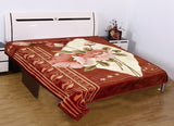 Raymond Home Floral Single Quilts & Comforters Red