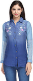 India Inc Women's Embroidered Casual Shirt