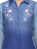 India Inc Women's Embroidered Casual Shirt