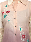 India Inc Women's Embroidered Casual Shirt