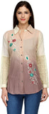 India Inc Women's Embroidered Casual Shirt