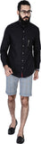 Mr Button Men's Solid Casual Linen Shirt