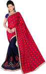 BOMBAY VELVAT FAB Embriodered Fashion Georgette Sari