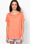 Vero Moda Casual Short Sleeve Solid Women's Top