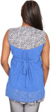Nine Lions Bollywood Fashion Party Sleeveless Solid Women's Top