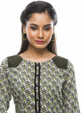 Moda Vastra Casual 3/4 Sleeve Graphic Print Women's Top