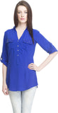 Elisabetta Bartolli Party Short Sleeve Solid Women's Top