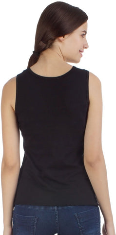 Veakupia Casual Sleeveless Solid Women's Top