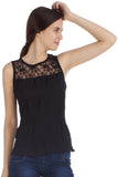 Veakupia Casual Sleeveless Solid Women's Top
