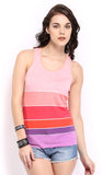 HRX Casual Sleeveless Striped Women's Top
