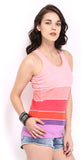HRX Casual Sleeveless Striped Women's Top