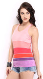 HRX Casual Sleeveless Striped Women's Top
