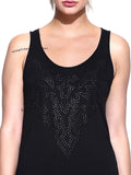Noble Faith Casual Sleeveless Embellished Women's Top