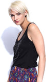 Noble Faith Casual Sleeveless Embellished Women's Top