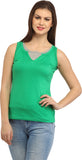 Cation Casual Sleeveless Solid Women's Top