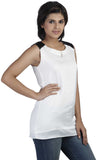 Soie Casual, Festive, Formal, Lounge Wear, Party Sleeveless Solid Women's Top