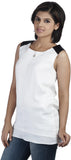 Soie Casual, Festive, Formal, Lounge Wear, Party Sleeveless Solid Women's Top