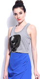 Noble Faith Casual Sleeveless Embellished Women's Top
