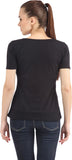 Cation Casual Short Sleeve, 3/4 Sleeve Solid Women's Top
