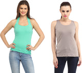 Cation Casual Sleeveless Solid Women's Top