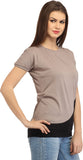 Cation Casual Sleeveless, Short Sleeve Solid Women's Top