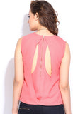 Dressberry Casual Sleeveless Solid Women's Top