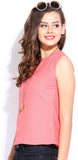 Dressberry Casual Sleeveless Solid Women's Top