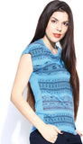 Wrangler Casual Short Sleeve Printed Women's Top
