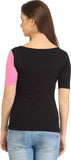 Cation Casual 3/4 Sleeve Solid Women's Top