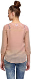 Ir Acc Casual 3/4 Sleeve Solid Women's Top