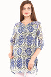Mustard Graphic Print Women's Tunic