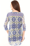 Mustard Graphic Print Women's Tunic