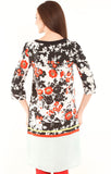 Mustard Floral Print Women's Tunic