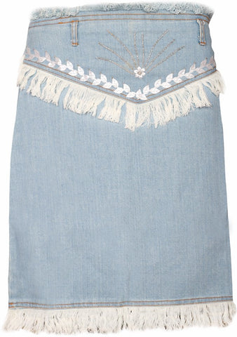 Alpha Lady Embroidered Women's Gathered Skirt