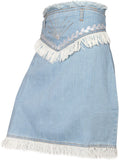 Alpha Lady Embroidered Women's Gathered Skirt