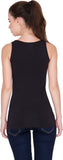 Alibi Casual Sleeveless Solid Women's Top