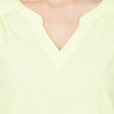 Alibi Casual Short Sleeve Solid Women's Top