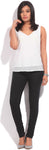 Arrow Casual Sleeveless Self Design Women's Top