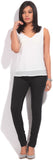 Arrow Casual Sleeveless Self Design Women's Top