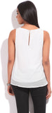 Arrow Casual Sleeveless Self Design Women's Top