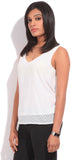 Arrow Casual Sleeveless Self Design Women's Top