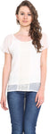 Albely Casual Short Sleeve Solid Women's Top