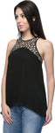 Aaliya Casual Sleeveless Embellished Women's Top