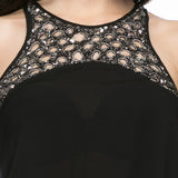 Aaliya Casual Sleeveless Embellished Women's Top