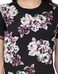 Ausy Casual Short Sleeve Floral Print Women's Top