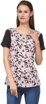 Ausy Casual Short Sleeve Printed Women's Top