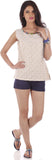 R Factor Casual Sleeveless Geometric Print Women's Top